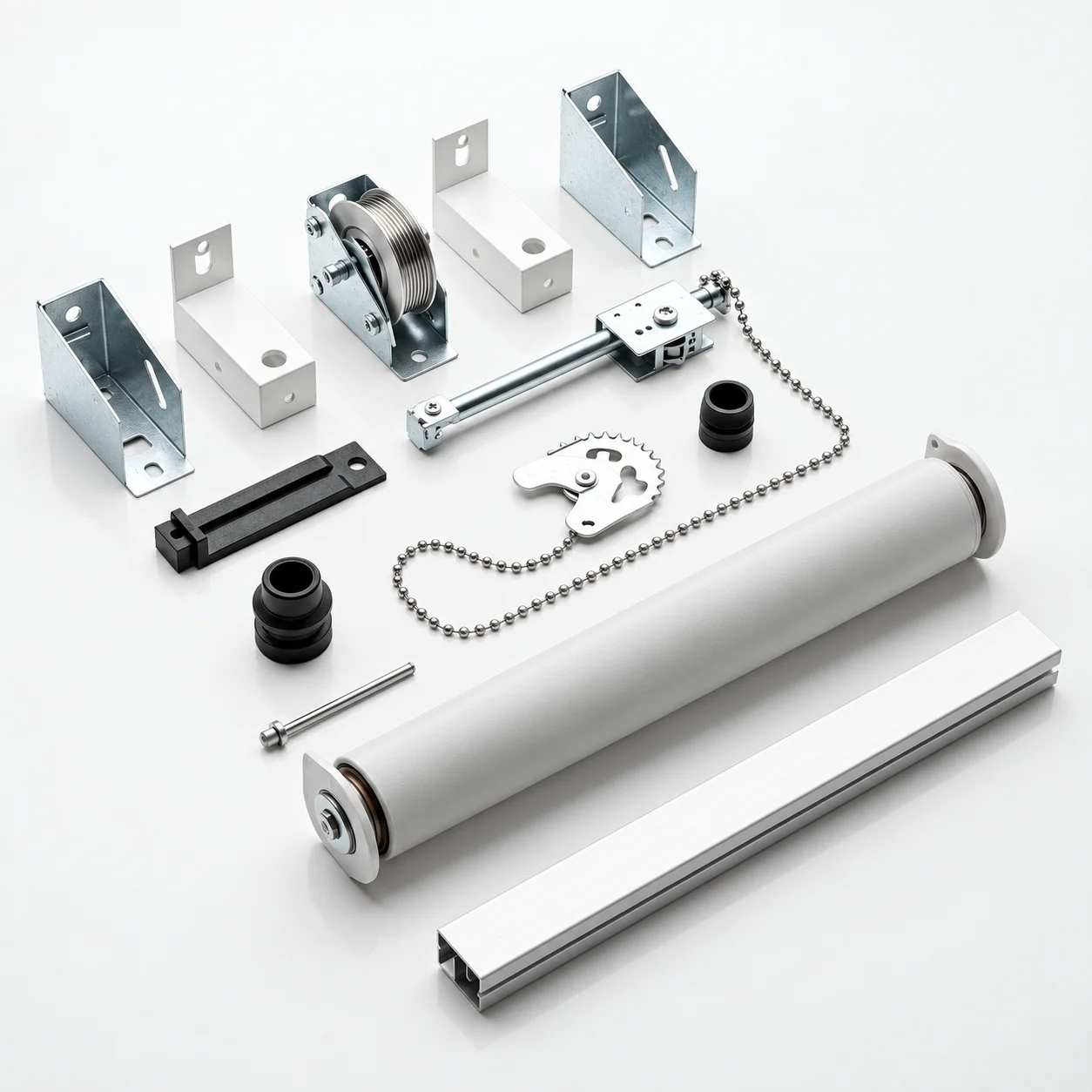 NOVA roller blind hardware components and operating mechanism